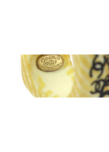 Load image into Gallery viewer, Chanel 02P, 2002 Spring Vintage Pierced Wooden CC Collage Earrings
