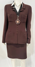 Load image into Gallery viewer, Chanel Vintage 96A 1996 Fall Brown Skirt Suit FR 40 US 6
