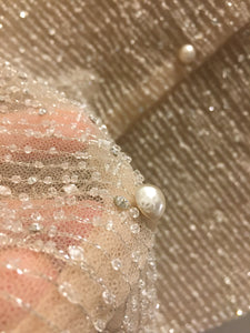 Rare Chanel 14P Runway 2 Piece Swarovski Crystal Blouse FR 36