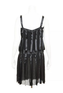 Vintage Chanel 03A, 2003 Fall Snap Collection Black Mini Dress Top Tunic FR 38 US 2/4