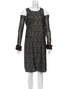 Chanel 05A 2005 Fall Removable sleeves/gloves Dress FR 38 US 4 –  HelensChanel