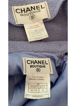 Load image into Gallery viewer, Rare Chanel 98P 1998 Spring Vintage Lilac Double Breasted Jacket Skirt Suit FR 44 US 10