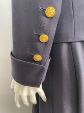 Load image into Gallery viewer, Late 1980’s Vintage Chanel Boutique Double Breasted Dark Navy Jacket FR 36 US 4