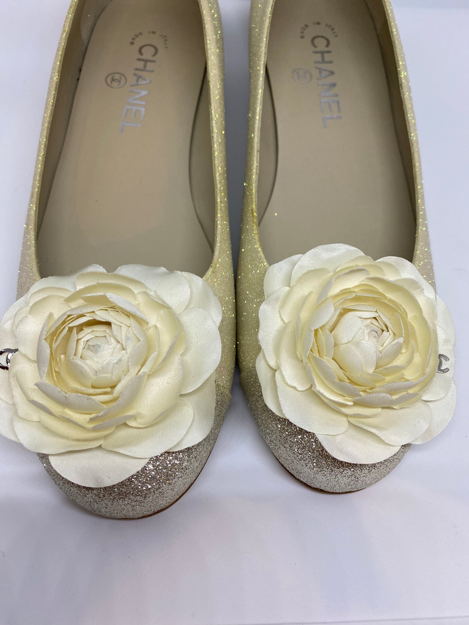 Chanel camellia ballet ballerina flats EU 38.5C – HelensChanel