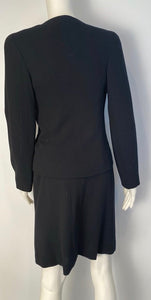 Vintage Chanel 98A, 1998 Fall black skirt suit FR 36 – HelensChanel