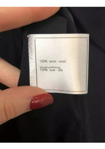 Chanel Vintage 08C Cruise Resort Navy Blue Belted Trench Coat Jacket FR 50 US 14/16
