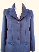 Load image into Gallery viewer, Chanel 01P 2001 Spring Navy Blue Skirt Suit with Jacket FR 38/40