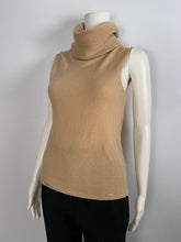 Load image into Gallery viewer, Chanel 00A 2000 Fall Light Brown Beige Turtleneck Sweater Blouse FR 40 US 4/6