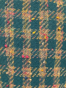 93P, 1993 Spring Rare Chanel Vintage Turquoise Pink Tweed Jacket FR 40 US 4/6