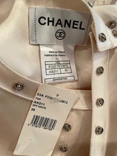 Load image into Gallery viewer, New with Tags Chanel 03A Snap Collection 2003 Fall Off White Ivory Blouse Top FR 38 US 4