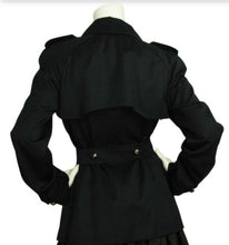 Load image into Gallery viewer, Chanel Vintage 08C Cruise Resort Navy Blue Belted Trench Coat Jacket FR 50 US 14/16