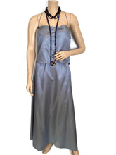 Load image into Gallery viewer, Chanel 00C 2000 Cruise Resort Dusty Blue Silk Skirt Set