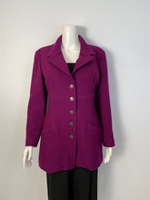 Load image into Gallery viewer, 97A, 1997 Fall Chanel Vintage Merlot Jacket Blazer FR 40 US 4