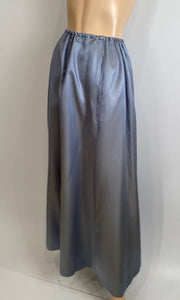 Chanel 00C 2000 Cruise Resort Dusty Blue Silk Skirt Set