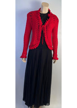 Load image into Gallery viewer, Chanel 04P 2004 Spring Red Cardigan FR 38 US 4/6/8
