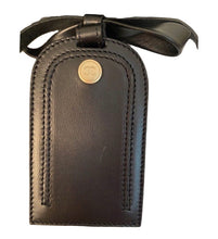 Load image into Gallery viewer, New in Box Chanel 07A 2007 Fall Black Leather Luggage Tag