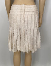Load image into Gallery viewer, Rare Chanel 04C, 2004 Cruise Resort Ecru Tweed Fringe Skirt FR 38