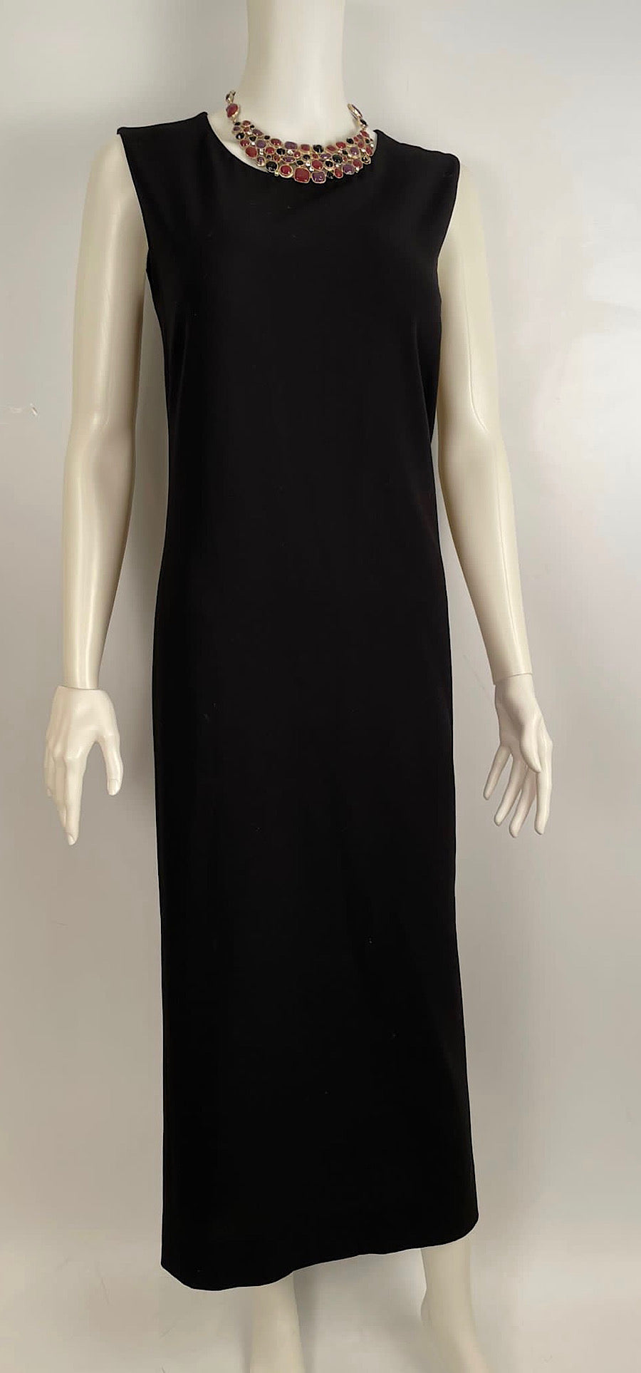 Chanel Boutique Vintage Summer Black Long Maxi Dress US 10/12