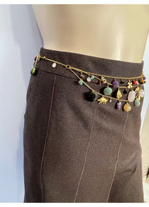 Chanel 01A 2001 Fall Rare Multi Charms Necklace Belt