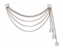 Load image into Gallery viewer, Chanel Vintage 03C Multi Strand Silver Mirror Metal Belt Clip Necklace Accessory
