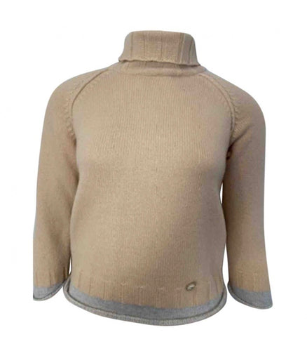 NWT Chanel 12A 2012 Fall ecru pullover turtleneck sweater FR 38