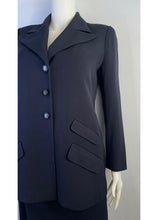 Load image into Gallery viewer, Vintage Chanel Navy Blue Long Blazer Jacket US 4/6/8