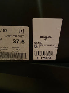 Chanel Gladiator 15S 2015 Summer Strap Flat Sandal Boots Dark Grey Suede Leather EU 37.5 US 7