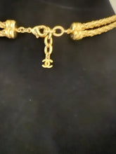 Load image into Gallery viewer, Chanel 19A 2019 Fall Paris Egypt Nile Collection Long Gold Rope Necklace Belt with Stones