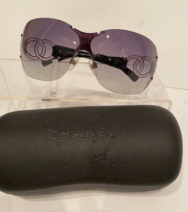 Vintage Chanel Sunglasses #4147 color 1278G gray gradient black