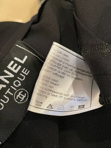 Chanel Boutique vintage summer black long maxi dress US 10/12