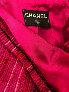 Chanel Pink Chain Camelia Flower Jacket US 10/12