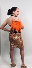 Load image into Gallery viewer, Chanel 06C, 2006 Cruise Resort Gold Sequin short mini skirt FR 42 US 6/8