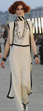 Load image into Gallery viewer, RARE Chanel 100th Anniversary 2010 Cruise 10C Black White Gold Pearl Coco Figure Sautoir 3 Strand Long Necklace