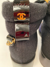 Load image into Gallery viewer, CHANEL 15A 2015 Fall Paris Salzburg Charm chains Ankle Boots EU 39.5