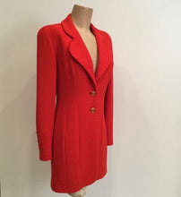 Load image into Gallery viewer, 94A Fall Chanel Vintage Orange/Red Wool Dress Coat Blazer Jacket FR 36 US 4