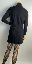 Load image into Gallery viewer, Vintage Chanel Boutique Black CC short mini zip up Dress US 10
