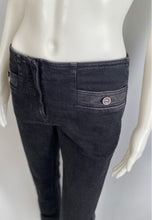 Load image into Gallery viewer, Chanel 2016 Paris-Rome Metiers D’ Art Runway Skinny Black Denim Jeans Pants FR 38 US 4