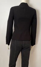 Load image into Gallery viewer, Chanel 02A 2002 Fall Black Collarless Jacket FR 34 US 2/4