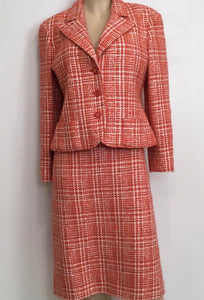 Chanel Spring 1997 Yellow Tweed Jacket & Skirt Set - Size FR38