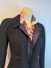 Load image into Gallery viewer, Chanel 11P 2011 Spring Black Floral Silk Chiffon Top Blouse FR 38 US 4/6