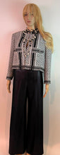 Load image into Gallery viewer, Chanel 00A 2000 Fall Black Shiny Dress Wide Leg Pants FR 38 US 4/6