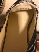 Load image into Gallery viewer, Chanel 20P Graffiti Grosgrain Espadrilles EU 37 US 6/6.5