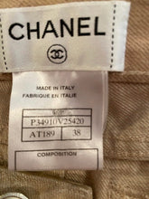 Load image into Gallery viewer, Chanel 09P, 2009 Spring Light Gold Straight Leg Jeans Pants FR 38 US 6/8