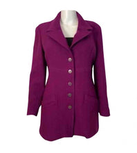 Load image into Gallery viewer, 97A 1997 Fall Chanel Vintage Merlot jacket blazer FR 42 US 4/6, Looks perfect, but it&#39;s not