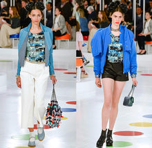 Load image into Gallery viewer, NWT Chanel 16C, 2016 Cruise Resort Paris Seoul Multicolor Lace Top FR 36