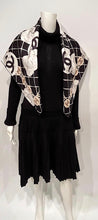 Load image into Gallery viewer, Chanel 2019 Large Silk CC Camellias Scarf
