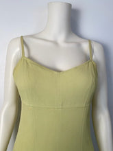 Load image into Gallery viewer, 97P, 1997 Spring Vintage Chanel Boutique Lime Green Jumpsuit Shorts Romper FR 38 US 6/8