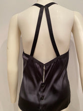 Load image into Gallery viewer, Rare Chanel 05P, 2005 Spring Black Satin Lace Blouse Top FR 36 US 6/8