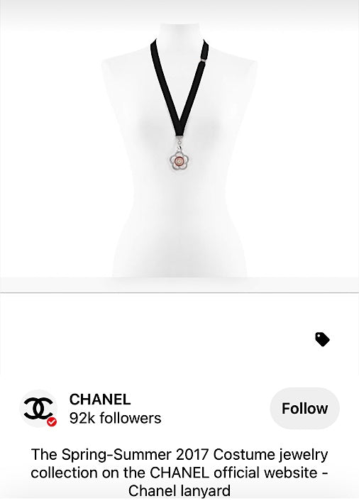 Chanel lanyard necklace sale