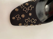 Load image into Gallery viewer, Vintage CHANEL Hook Snaps Black Ankle Strap Pumps EU 39.5